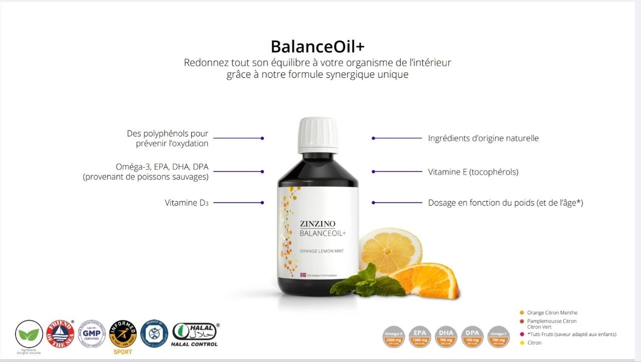 Composition exacte du Balance Oil+